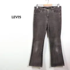 Levi's レディスタイル パンツ　茶 コーデュロイ ブーツカット 31のサムネイル
