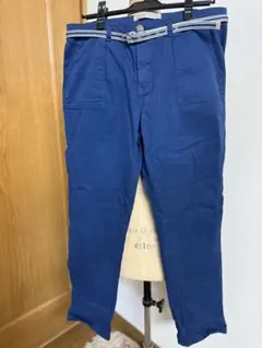 ZARA 未使用　ネイビー デニム カジュアルパンツ ザラ　EUR40サイズ