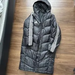 adidas ダウンコート 160サイズ 黒