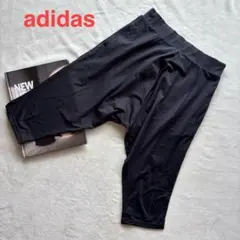 adidas 美品 レギンス トレーニングパンツ ウエストゴム 楽ちん 黒 6