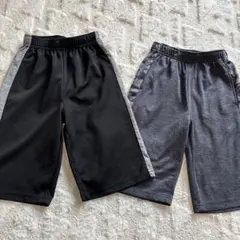 ハーフパンツ 黒150cm グレー 140cm