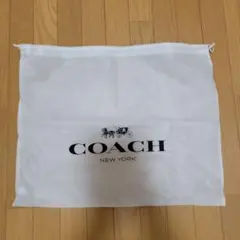 COACH 布製ショッパー ホワイト 大きめ