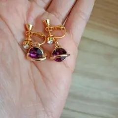 イヤリング　ハンドメイド　惑星　宙組　宝塚