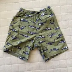 BREEZEサメ柄オリーブグリーンハーフパンツ