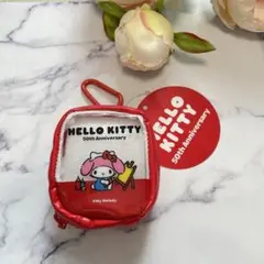 マイメロ【カラビナ付きポーチ】ハローキティ 50周年 限定