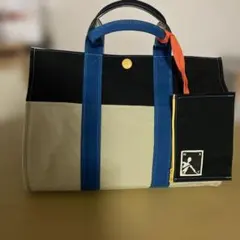 トートバッグ ベージュ 黒　青
