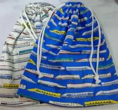 ★値下げ【ハンドメイド】体操着入れ2枚/30*35/新幹線