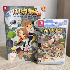美品！switch 牧場物語　オリーブタウンと希望の大地　攻略本付き