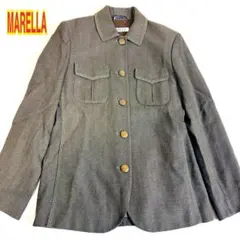 MARELLA マレーラ イタリア製 ウール混 ジャケット ストライプのサムネイル
