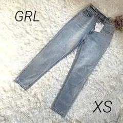 新品未使用 GRL グレイル ハイウエストテーパードパンツ【XS】CU157a