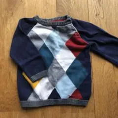H&M ダイヤモンドパターン ニットセーター