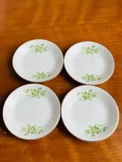 Narumi China 花柄 アンティーク 小皿 4枚