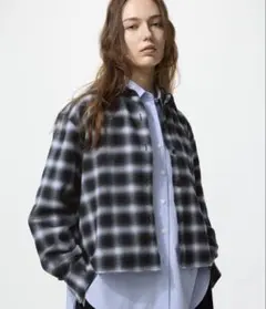 UNIQLO フランネルボクシーシャツ