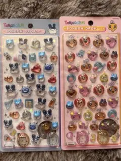 【正規品２枚セット】ボンボンドロップシール　たまごっち　みみっち　めめっち