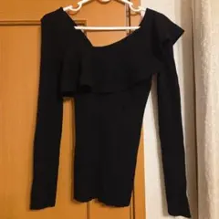 オフショルダー ニット