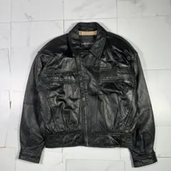 90s vintage leather jacket 短丈 レザーブルゾン