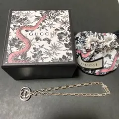 GUCCI グッチ ブレスレット GG インターロッキング 925 18 GUCCI グッチ インターロッキングG チェーンブレスレット SV925