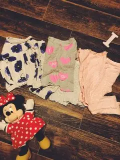 【値下げ】半袖 長袖 薄手 パジャマ 3点セット カーターズ 2T 80 90