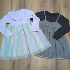 120cm女児ワンピース2枚組