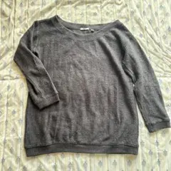 UNIQLO ユニクロ ニットセーター グレー S シンプル 万能 着回し