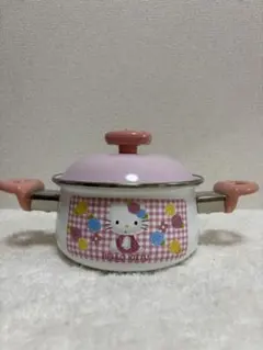 最終値下げ ハローキティ ベジタブルシリーズ ホーロー鍋 赤 2008年 非売品 最終値下げ ハローキティ ベジタブルシリーズ ホーロー鍋 赤