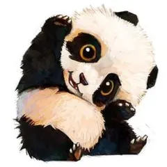 ダイヤモンド絵画　パンダ　かわいい