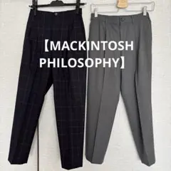 チェックパンツ