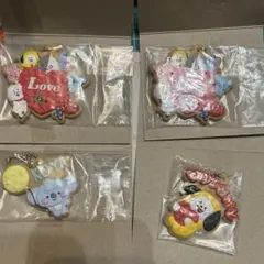 BT21 クッキーチャームコット 4個セット