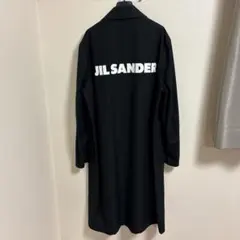 JIL SANDER 黒 コート ロゴ入りのサムネイル
