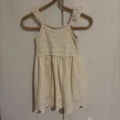 ZARA kids ノースリーブワンピース 104cm クリーム色