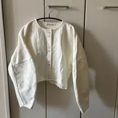 MOUSSY ホワイト クロップドスウェット