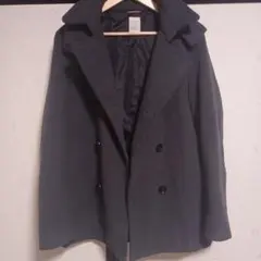 美品❄最終値下げ❄グレー ダブルボタン ピーコート Lサイズ