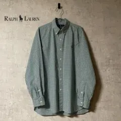 Ralph Lauren ラルフローレン グリーン チェック BDシャツ