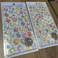 しずくちゃん ボンボンドロップシール　大　ミニ しずくの森のなかまたち　正規品