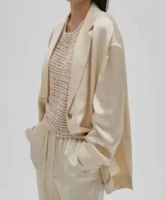 美品✨ ZARA collection サテン襟 タキシードジャケット 黒 L - メルカリ