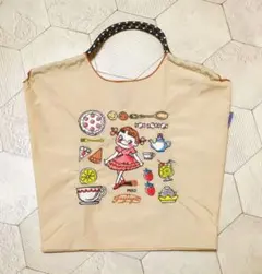 ペコちゃん 刺繍エコバッグ Mサイズのサムネイル