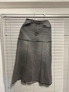 JEANASIS グレー ロングスカート デニム