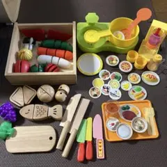 木製ごっこ遊びセット 食材・調理器具　ベネッセ