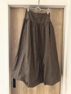 ローリーズファーム　チェック　バルーン　スカート