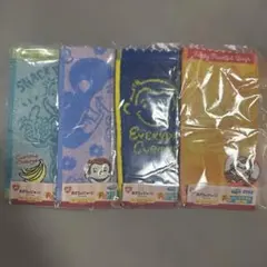 おさるのジョージ セガ ラッキー 쿠지 ハンドタオル 4枚セット
