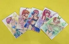 五等分の花嫁 水着 色紙 イラストカード 5枚セット