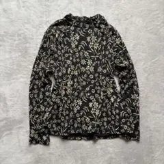 00's vintage 花柄 メロウネック 長袖 カットソー Y2K グランジのサムネイル