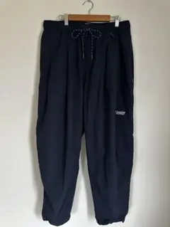 【新品未使用】ALOUND NYLON PANTS　XL alound ナイロンパンツ ネイビー