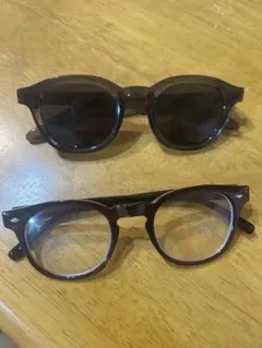 サングラスと伊達メガネ 2点セット