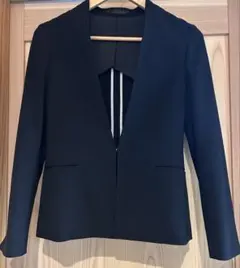 AOKI (アオキ) LES MUES ノーカラージャケット ブラック