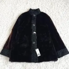 タグ付き未使用品☆ ウィーゼル　毛皮コート　リバーシブル　M ラムトリム