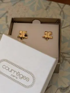 courrèges ゴールド イヤリング