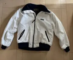 Eddie Bauer 90s ホワイトアウター ブルゾンmサイズ黒タグ
