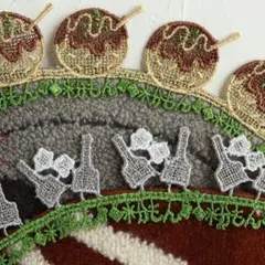 近沢レース☆二大粉もんセット/たこ焼き・お好み焼きハンカチ（新品・タグ付）　②