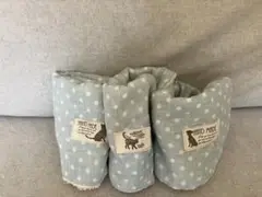 くすみブルー優しいハンドタオル3枚セット